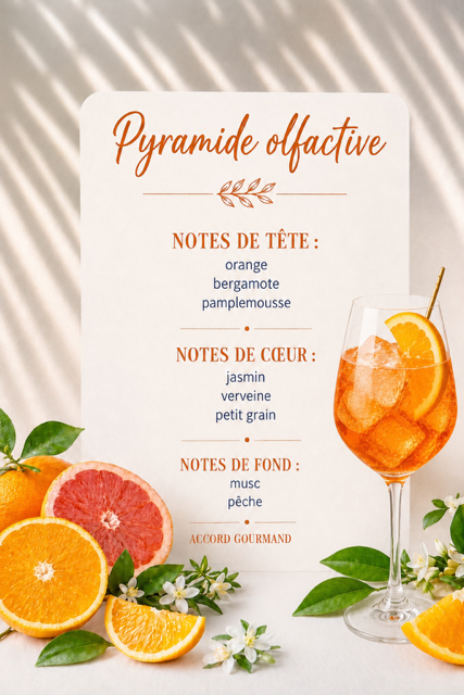 Mini bougie gourmande Apérol spritz