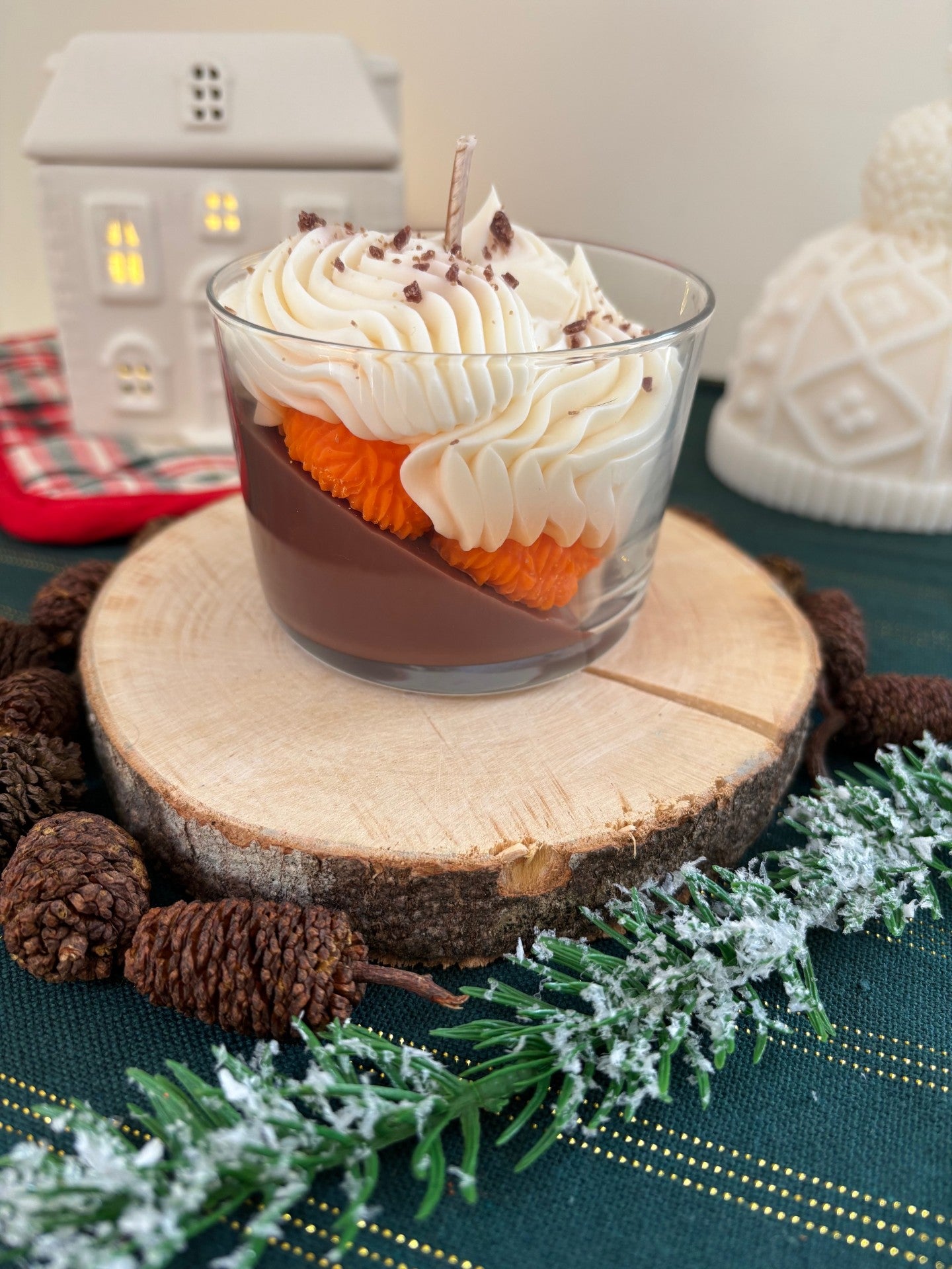 Bougie gourmande CHOCOLAT NOIR ORANGE