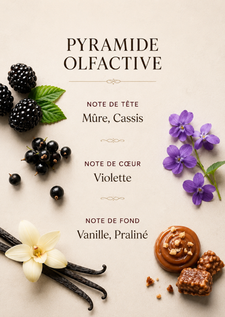 Bougie ambrée Mûre Myrtille 100 ML