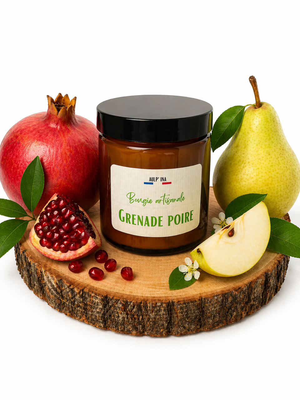 Bougie ambrée Grenade poire 250 ML