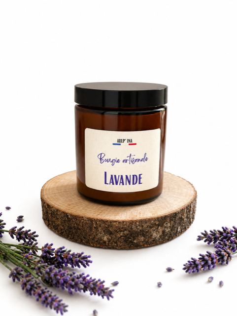 Bougie ambrée Lavande 250 ml