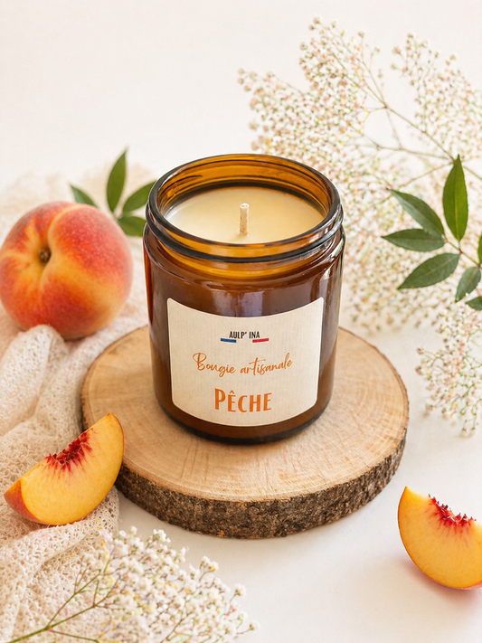 Bougie ambrée Pêche 250 ml