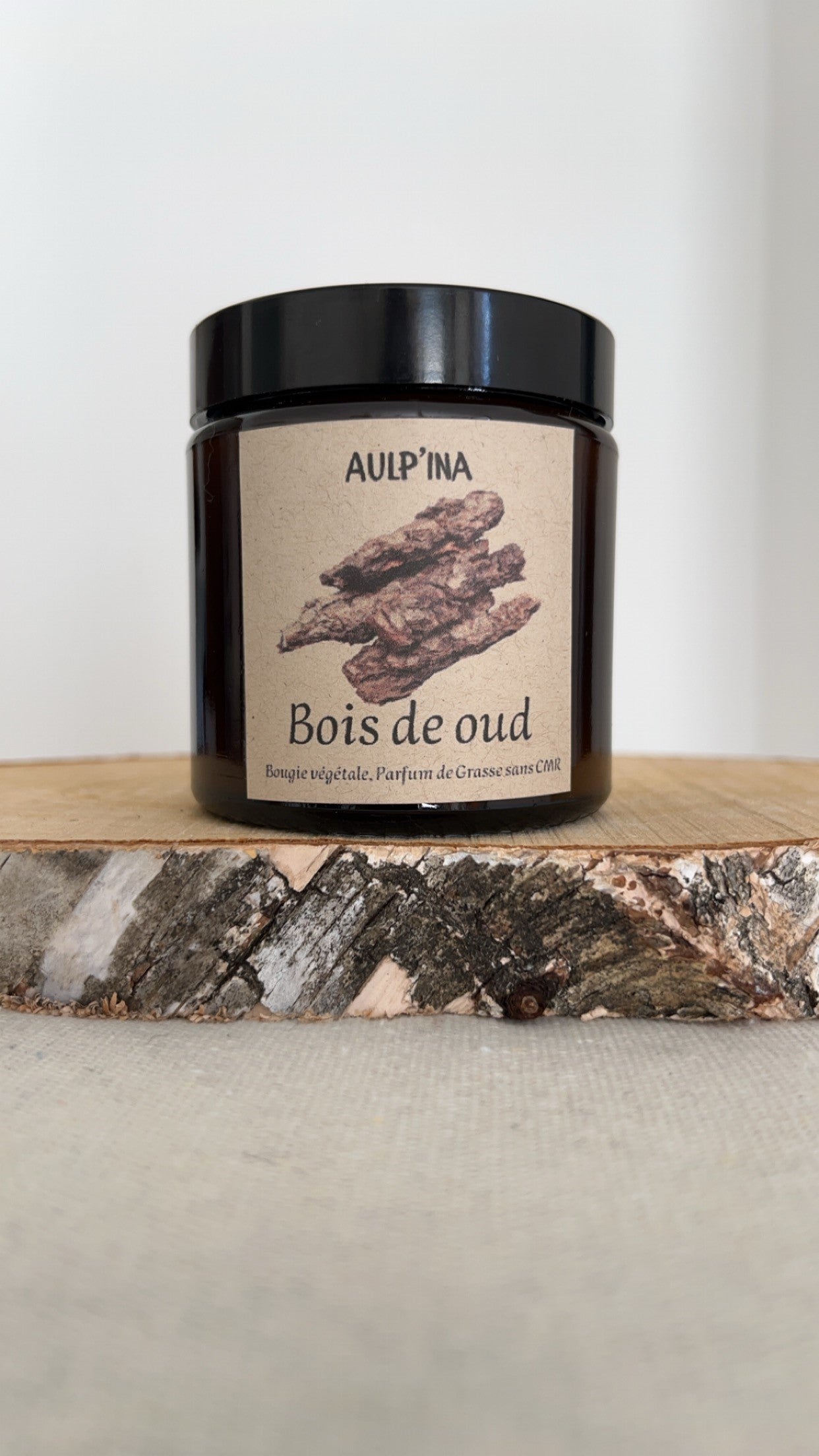 Bougie ambrée BOIS DE OUD