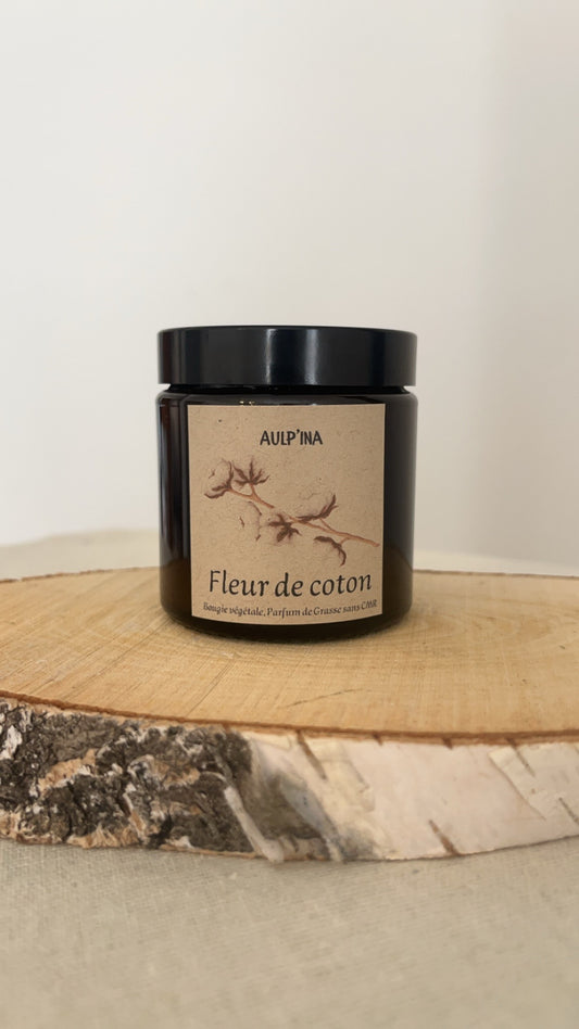 Bougie ambrée FLEUR DE COTON