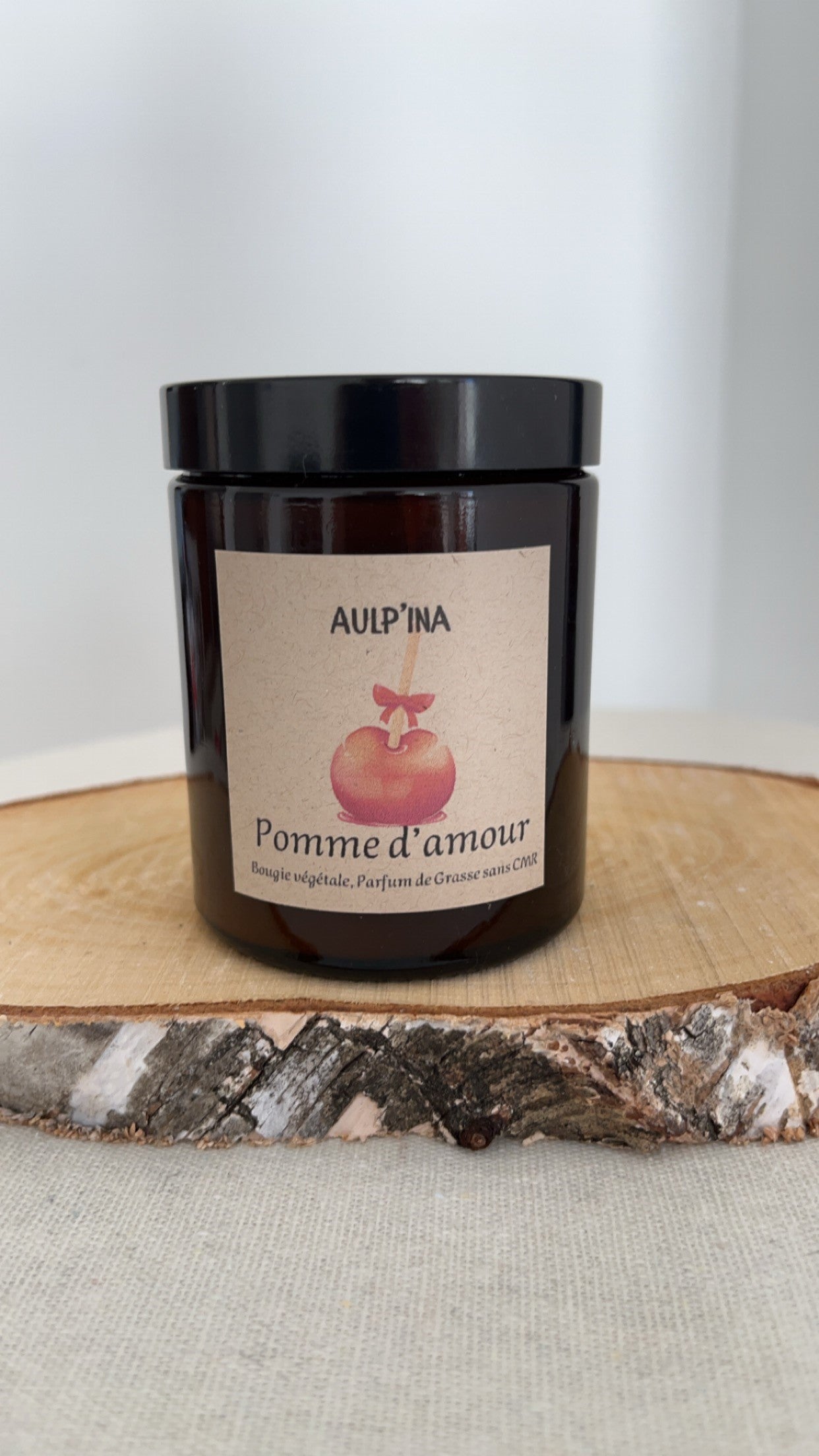 Bougie ambrée POMME D'AMOUR