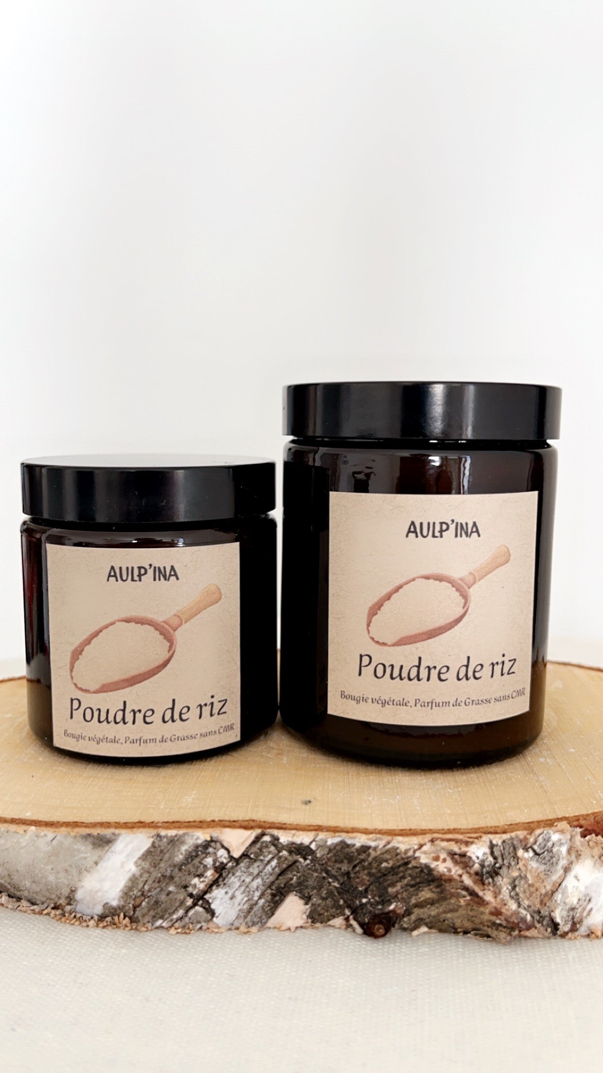 Bougie ambrée POUDRE DE RIZ