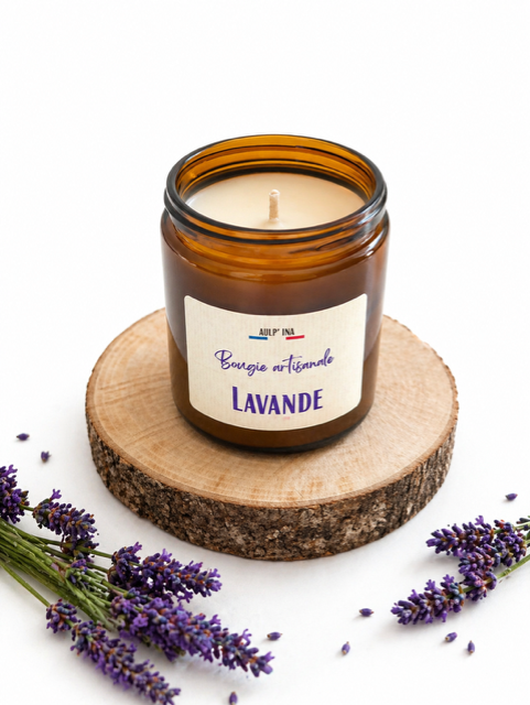 Bougie ambrée Lavande 250 ml