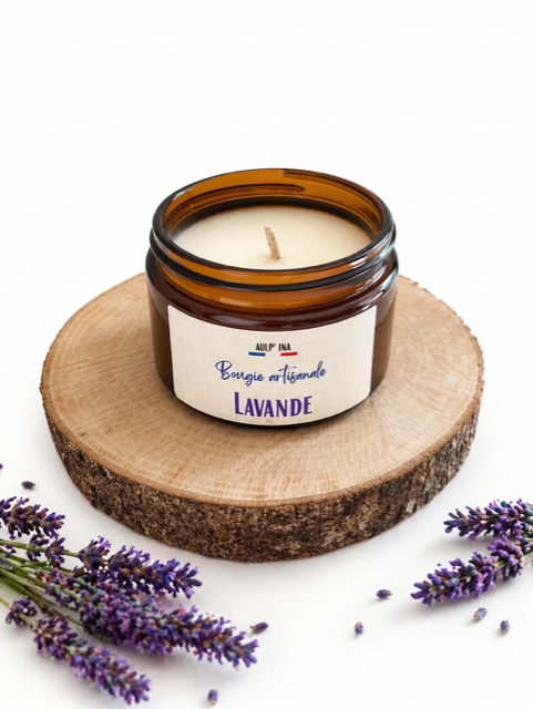 Bougie ambrée Lavande 100 ml
