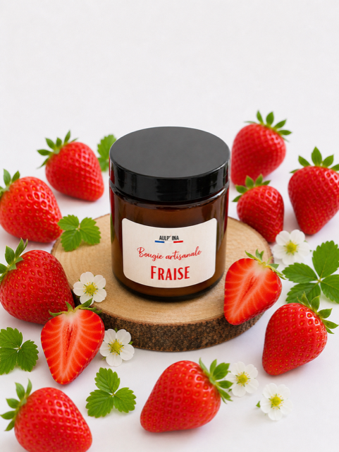 Bougie ambrée Fraise 250 ml