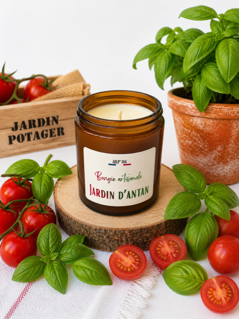 Bougie ambrée Jardin d'antan 250 ml