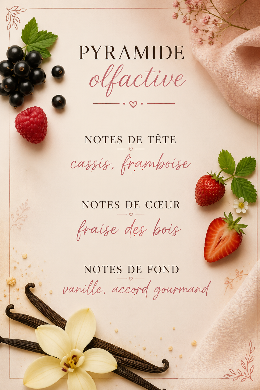 Bougie gourmande Fraise