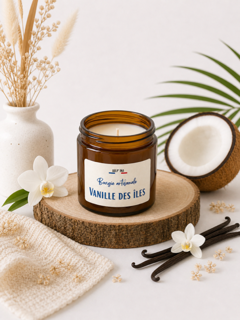 Bougie ambrée Vanilles des îles 250 ml