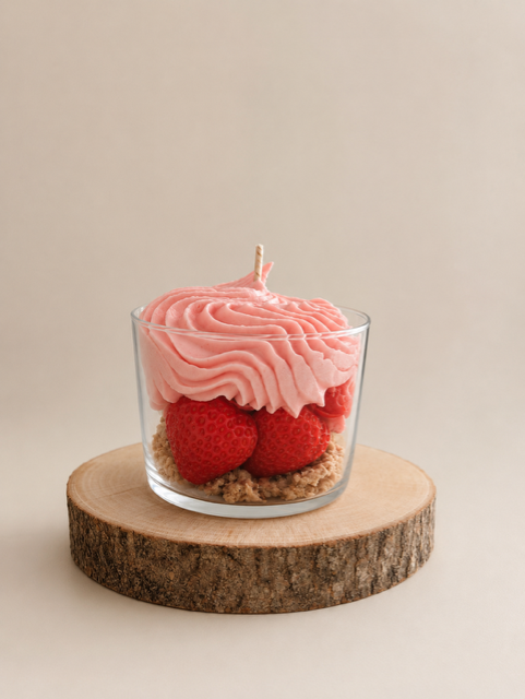 Bougie gourmande Fraise