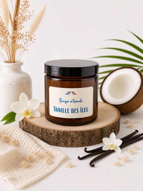 Bougie ambrée Vanilles des îles 250 ml