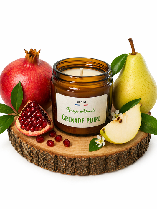Bougie ambrée Grenade poire 250 ML