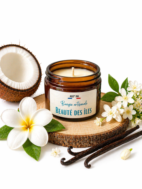 Bougie ambrée Beauté des îles  100 ML