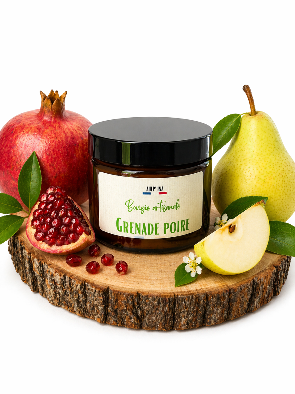 Bougie ambrée Grenade poire 100 ML