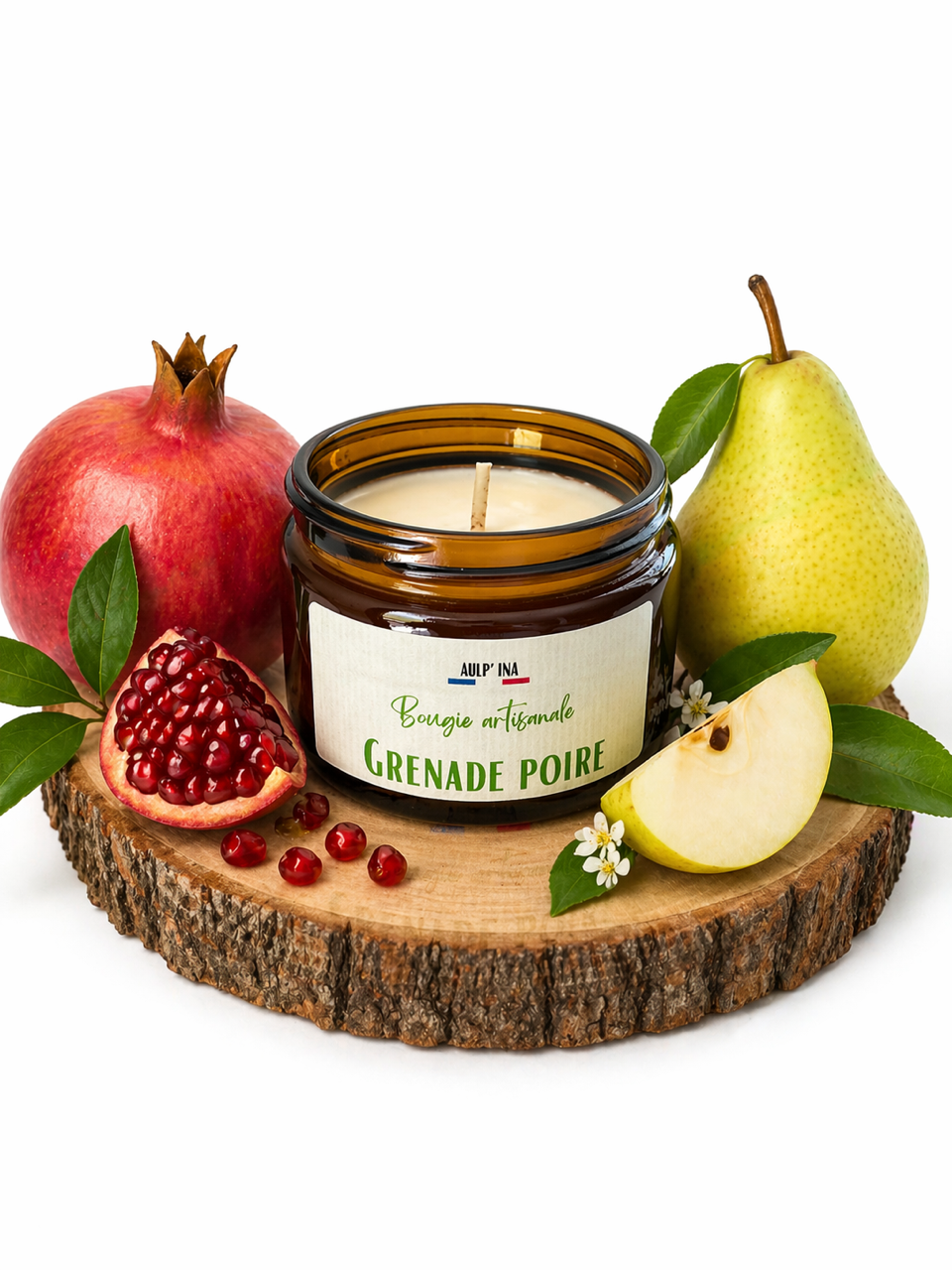Bougie ambrée Grenade poire 100 ML