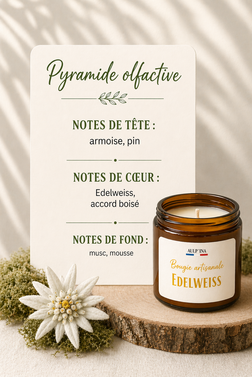 Bougie ambrée Edelweiss 100 ML