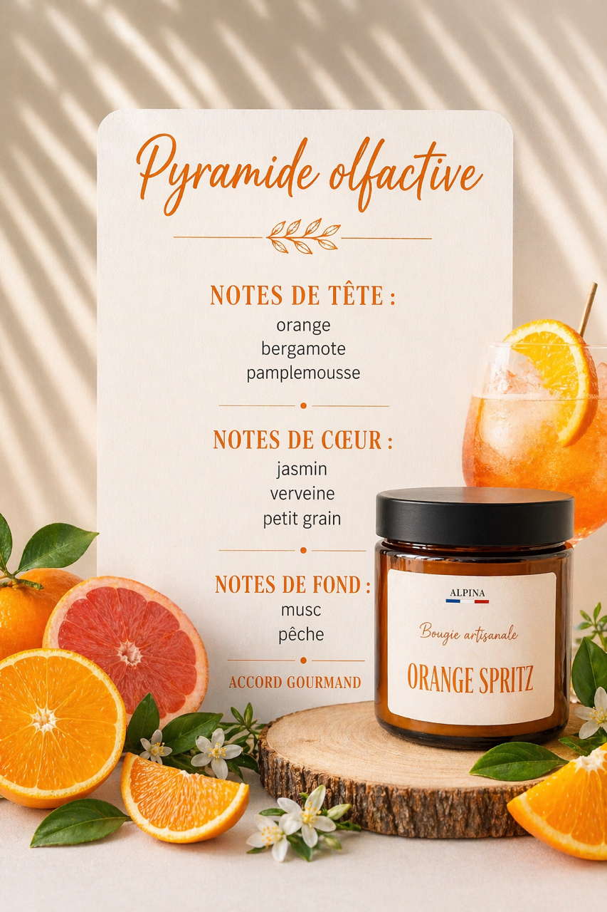 Bougie ambrée Orange spritz 100 ML